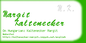 margit kaltenecker business card